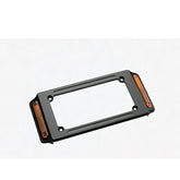Custom Chrome Aluminum Universal Black License Plate Frame W/ 12V Marker Light Fit For Harley